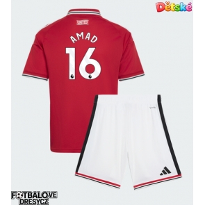 Manchester United Amad Diallo #16 Dětské Domácí dres komplet 2026-27 Krátký Rukáv (+ trenýrky)